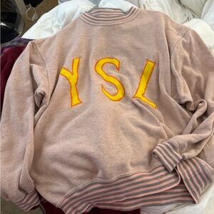 Yves Saint Laurent Pink and Yellow Sweatshirt